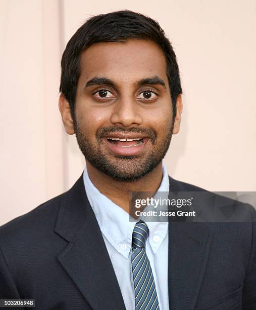 Actor Aziz Ansari arrives at the "Parks And Recreation" Emmy Screening at the Leonard H. Goldenson Theatre on May 19, 2010 in Los Angeles, California.