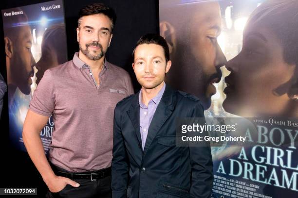 Jeff Marchelletta and Josh Mandel attend the Premiere Of Samuel Goldwyn Films' "A Boy. A Girl. A Dream." at ArcLight Hollywood on September 11, 2018...