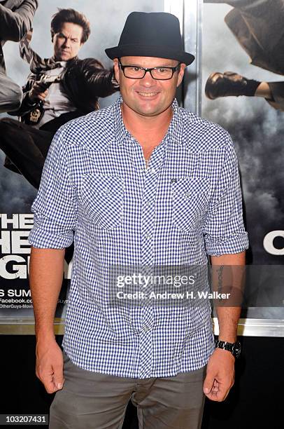 Actor Chris Bauer attends the New York premiere of "The Other Guys" at the Ziegfeld Theatre on August 2, 2010 in New York City.