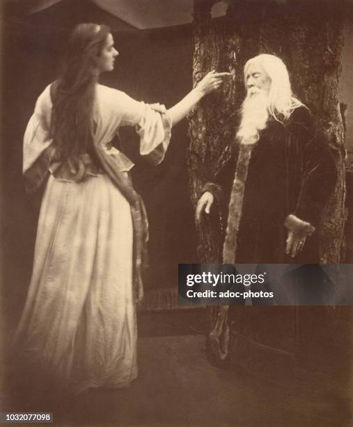 Vivien and Merlin. In 1874. Photograph by Julia Margaret Cameron.