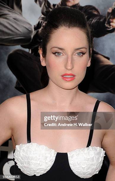 Actress Zoe Lister-Jones attends the New York premiere of "The Other Guys" at the Ziegfeld Theatre on August 2, 2010 in New York City.