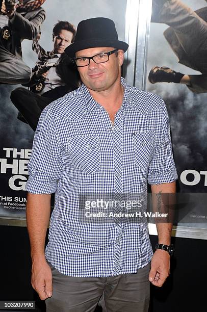 Actor Chris Bauer attends the New York premiere of "The Other Guys" at the Ziegfeld Theatre on August 2, 2010 in New York City.