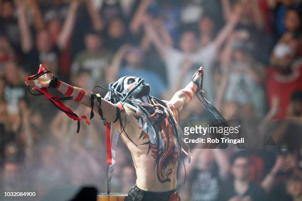 Professional Wrestling: WWE SummerSlam: Finn Balor in ring during match at Barclays Center. Brooklyn, NY 8/19/2018 CREDIT: Rob Tringali