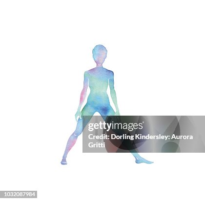 Triangle yoga pose Triangle yoga pose