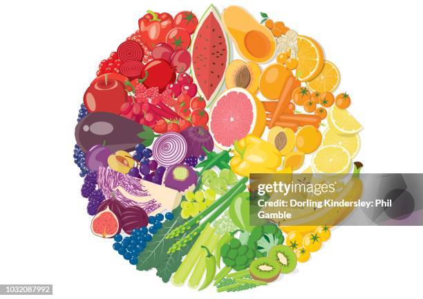 fruit and vegetables - broccoli on white stock illustrations