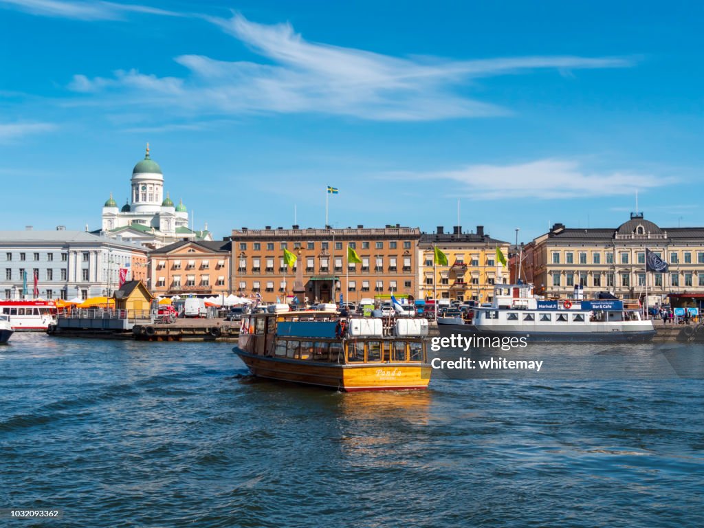 Pleasure boat in Helsinki harbour