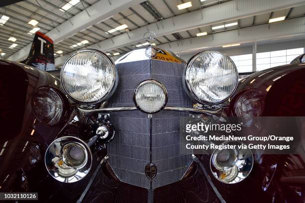 The 1937 Mercedes-Benz 540K Special Roadster is part of The 2017 Summer Vehicle Exhibit at the Lyon Air Museum in Santa Ana, California, on Thursday,...