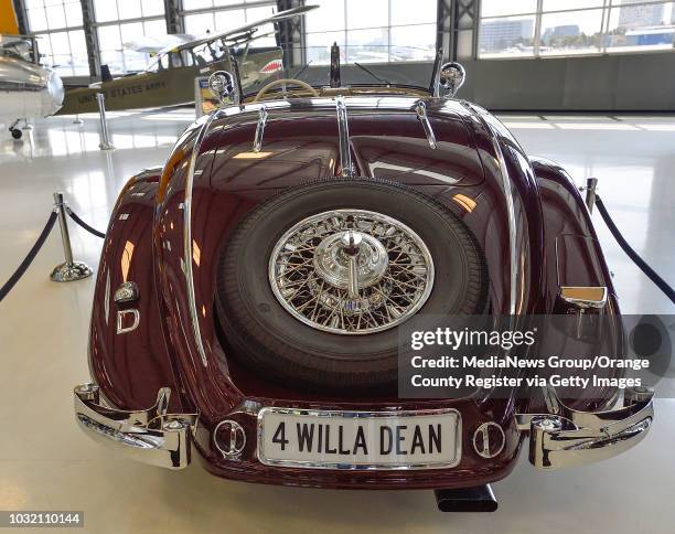 The 1937 Mercedes-Benz 540K Special Roadster is part of The 2017 Summer Vehicle Exhibit at the Lyon Air Museum in Santa Ana, California, on Thursday,...