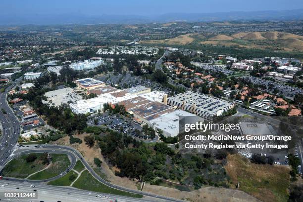 Aerial view of The Shops at Mission Viejo in Mission Viejo, California, on Thursday, May 11, 2017.