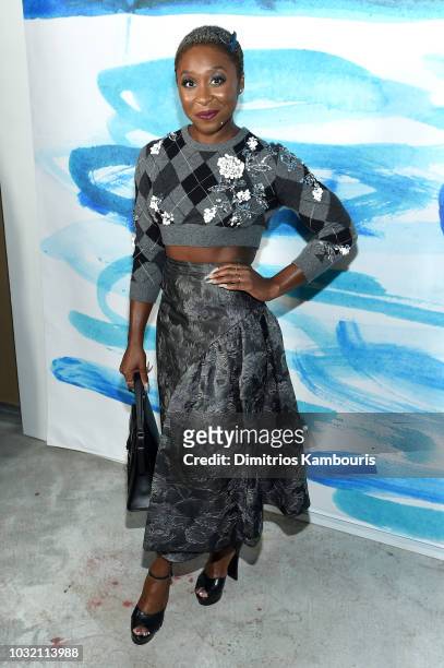 Cynthia Erivo attends the Michael Kors Collection Spring 2019 Runway Show at Pier 17 on September 12, 2018 in New York City.