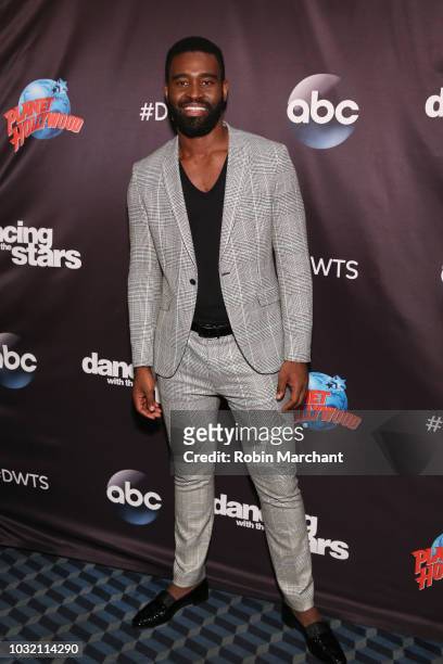 Keo Motsepe attends Dancing With The Stars Season 27 Cast Reveal Red Carpet At Planet Hollywood Times Square at Planet Hollywood Times Square on...