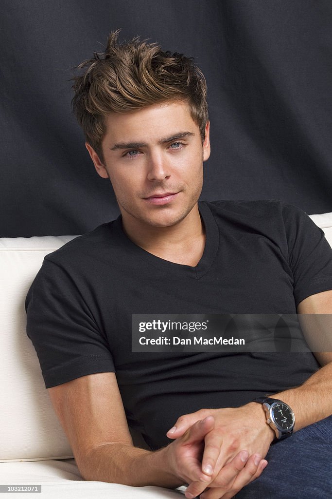 Effron Actor Zac Efron at a portrait session in Marina Del Rey, CA for USA ...