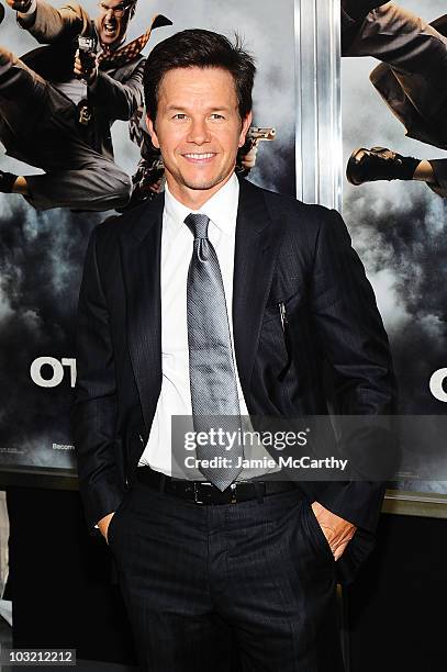 Actor Mark Wahlberg attends the premiere of "The Other Guys" at the Ziegfeld Theatre on August 2, 2010 in New York City.