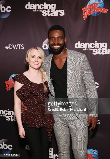 Evanna Lynch and Keo Motsepe attend Dancing With The Stars Season 27 Cast Reveal Red Carpet At Planet Hollywood Times Square at Planet Hollywood...