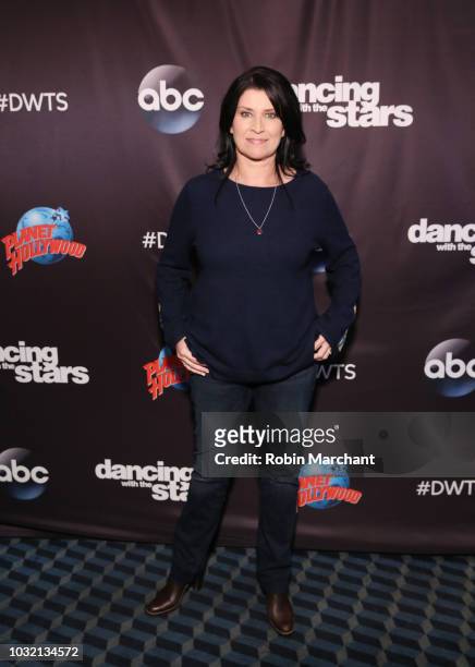 Nancy McKeon attends Dancing With The Stars Season 27 Cast Reveal Red Carpet At Planet Hollywood Times Square at Planet Hollywood Times Square on...