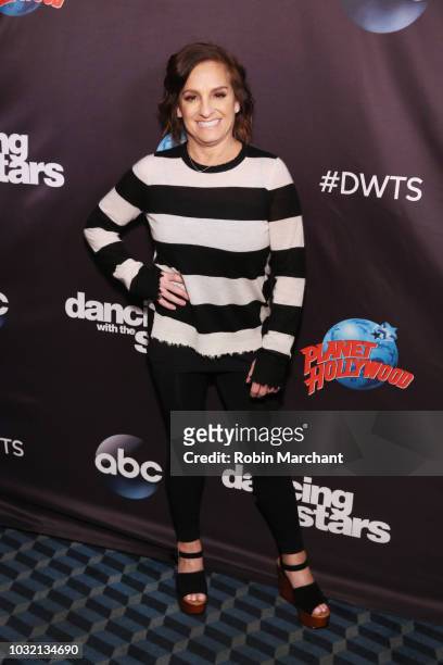 Mary Lou Retton attends Dancing With The Stars Season 27 Cast Reveal Red Carpet At Planet Hollywood Times Square at Planet Hollywood Times Square on...
