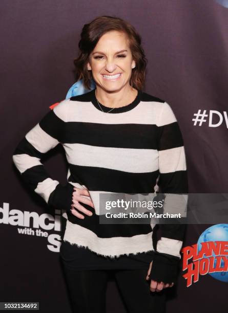 Mary Lou Retton attends Dancing With The Stars Season 27 Cast Reveal Red Carpet At Planet Hollywood Times Square at Planet Hollywood Times Square on...