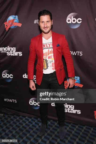 Val Chmerkovskiy attends Dancing With The Stars Season 27 Cast Reveal Red Carpet At Planet Hollywood Times Square at Planet Hollywood Times Square on...