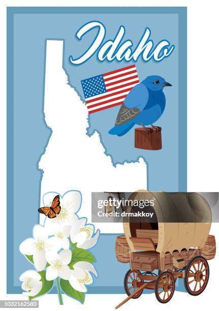 idaho - idaho falls stock illustrations