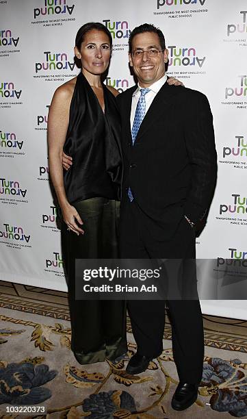 Kelly Posner Gerstenhaber and David Gerstenhaber attend the 2010 Turnaround For Children benefit dinner at The Plaza Hotel on April 13, 2010 in New...