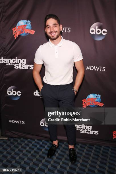 Alan Bersten attends Dancing With The Stars Season 27 Cast Reveal Red Carpet At Planet Hollywood Times Square at Planet Hollywood Times Square on...