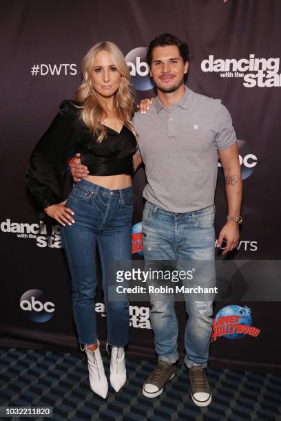 Nikki Glaser and Gleb Savchenko attend Dancing With The Stars Season 27 Cast Reveal Red Carpet At Planet Hollywood Times Square at Planet Hollywood...