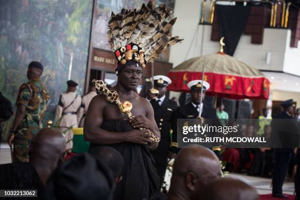 Ashanti chiefs join local chiefs, politicians and extended family members to pay their respects to Kofi Annan, Ghanaian diplomat and former Secretary...