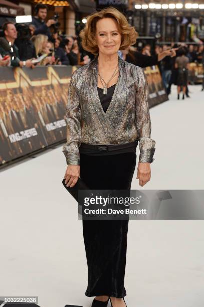 Francesca Annis attends the World Premiere of "King Of Thieves" at Vue West End on September 12, 2018 in London, England.
