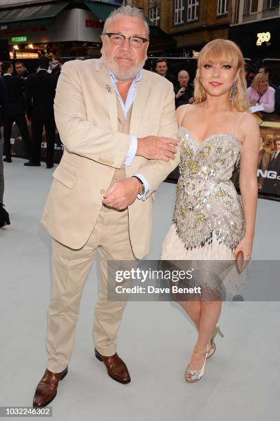 Ray Winstone and Ellie Rae Winstone attend the World Premiere of "King Of Thieves" at Vue West End on September 12, 2018 in London, England.