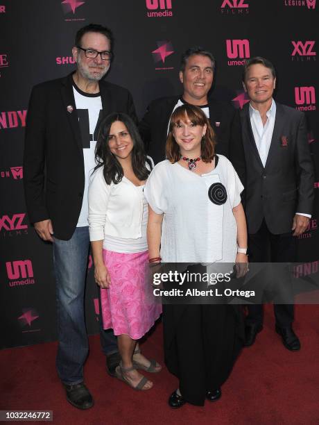 Legion M's David Baxter , Terri Piñon , Terri Lubaroff , Paul Scanlan and Doug Hansen arrive for the Los Angeles special screening and Q&A of "Mandy"...