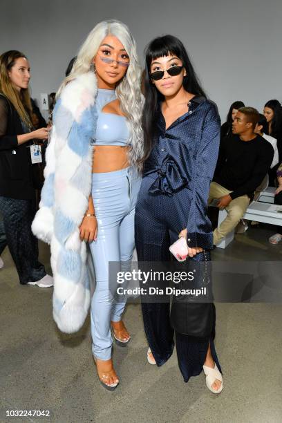 Nikita Dragun Jannel Varona attend the Marcel Ostertag front Row during New York Fashion Week: The Shows at Gallery II at Spring Studios on September...