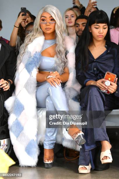 Nikita Dragun Jannel Varona attend the Marcel Ostertag front Row during New York Fashion Week: The Shows at Gallery II at Spring Studios on September...