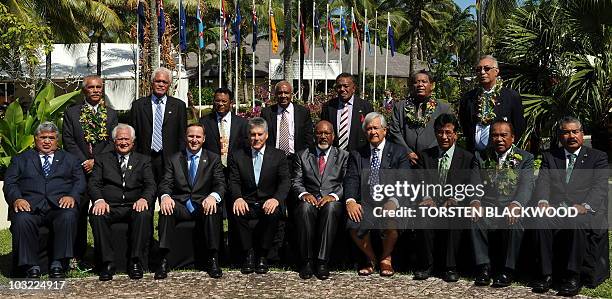 Samoan Prime Minister Tuilaepa Sailele Malielegaoi, Tongan Prime Minister Feleti Vaka'uta Sevele, New Zealand Prime Minister John Key, Australian...