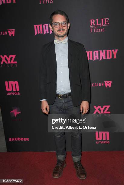 Producer Elijah Wood arrives for the Los Angeles special screening and Q&A of "Mandy" at Beyond Fest held at the Egyptian Theatre on September 11,...