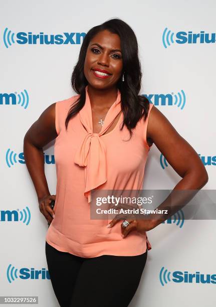 Omarosa Manigault Newman visits the SiriusXM Studios on September 12, 2018 in New York City.