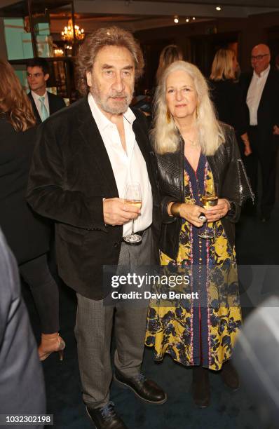 Howard Jacobson and Jenny De Yong attend a drinks reception to celebrate the launch of the third annual Fortnum's x Frank exhibition at Fortnum &...