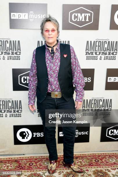 Mary Gauthier attends the 2019 Americana Music Honors and Awards at Ryman Auditorium on September 12, 2018 in Nashville, Tennessee.