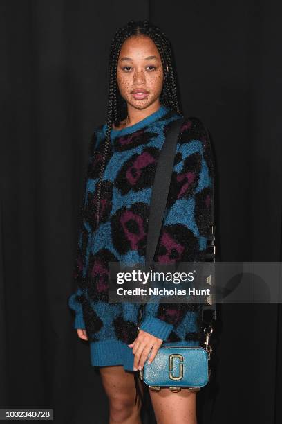 Salem Mitchell attends the Marc Jacobs Spring 2019 Runway during New York Fashion Week: The Shows at Park Avenue Armory on September 12, 2018 in New...