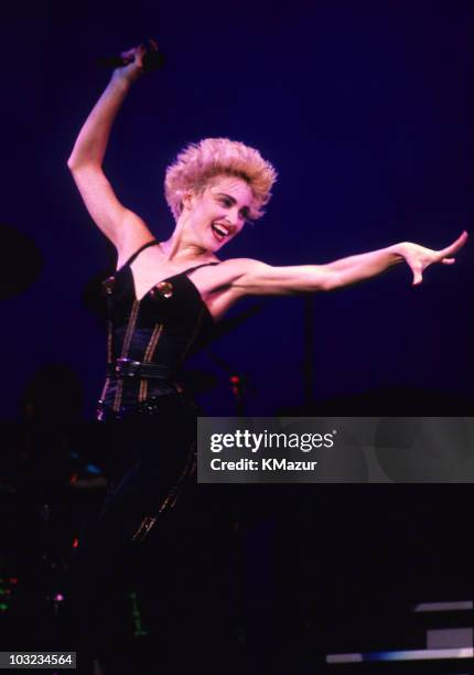 Madonna performs at Various Locations circa 1987 in New York City.
