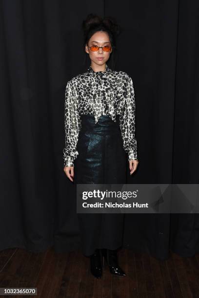 Andrea Chong attends the Marc Jacobs Spring 2019 Runway during New York Fashion Week: The Shows at Park Avenue Armory on September 12, 2018 in New...