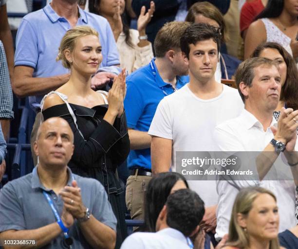 Karlie Kloss and Joshua Kushner at Day 11 of the US Open held at the USTA Tennis Center on September 6, 2018 in New York City.