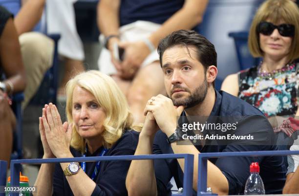 Alexis Ohanian at Day 11 of the US Open held at the USTA Tennis Center on September 6, 2018 in New York City.