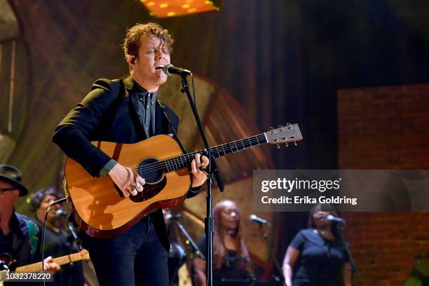 Anderson East performs onstage during the 2018 Americana Music Honors and Awards at Ryman Auditorium on September 12, 2018 in Nashville, Tennessee.