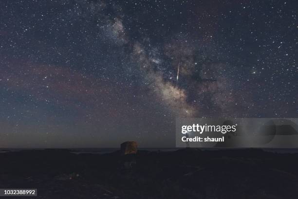 fotografare una meteora - stelle cadenti foto e immagini stock