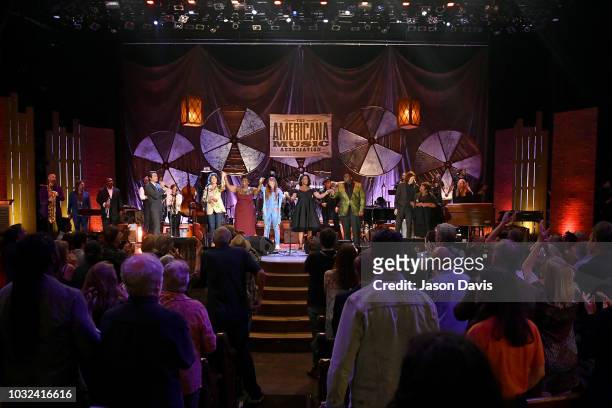 Brandi Carlile, Irma Thomas, Courtney Marie Andrews, Tanya Blount and Michael Trotter Jr. Of The War and Treaty and Ann McCrary of The McCrary...