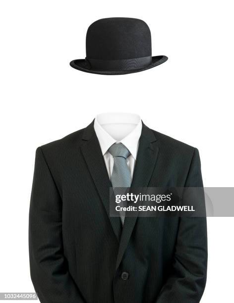 business man invisible - black coat bildbanksfoton och bilder