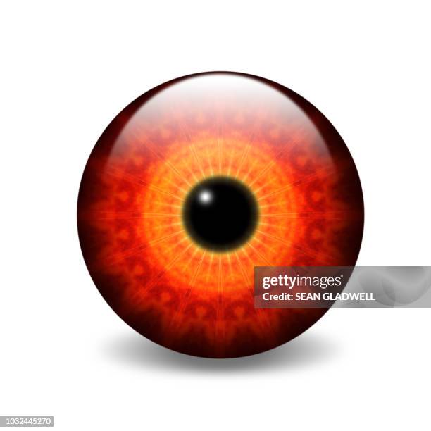 abstract eye illustration - cornea stock pictures, royalty-free photos & images