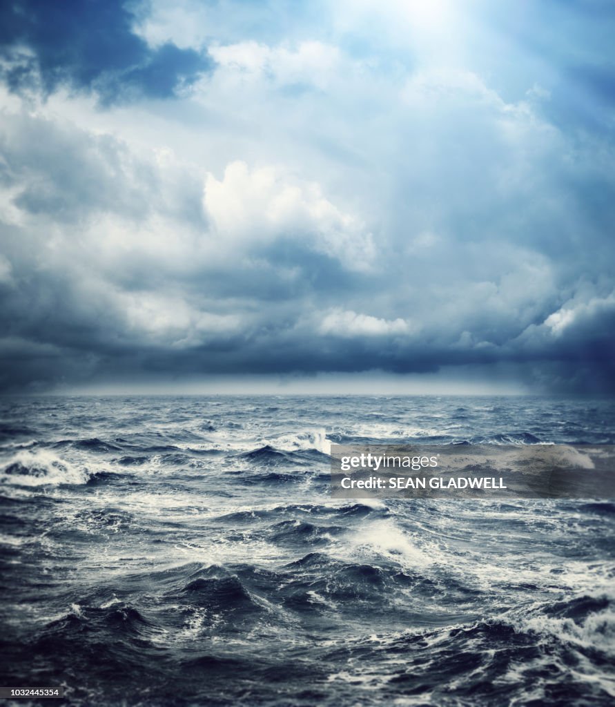 Storm ocean