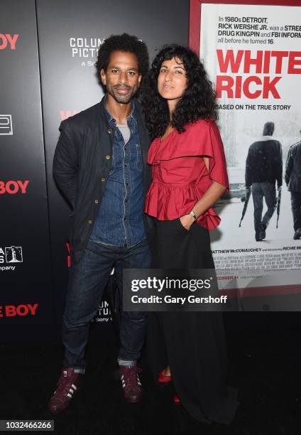 Writer and TV personality Touré and Rita Nakouzi attend the New York Special Screening of 'White Boy Rick' at the Paris Theater on September 12, 2018...