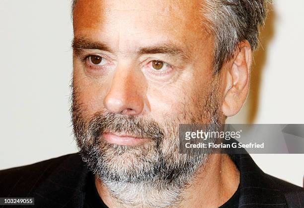 Director Luc Besson attends the photocall of 'The Extraordinary Adventures of Adele Blanc-Sec' at Hotel de Rome on August 5, 2010 in Berlin, Germany.